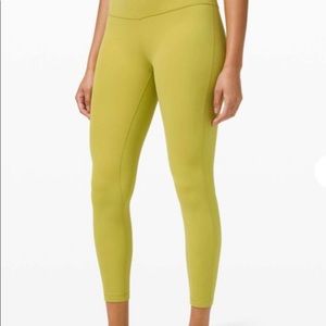 EUC lululemon align 25” legging pear yellow